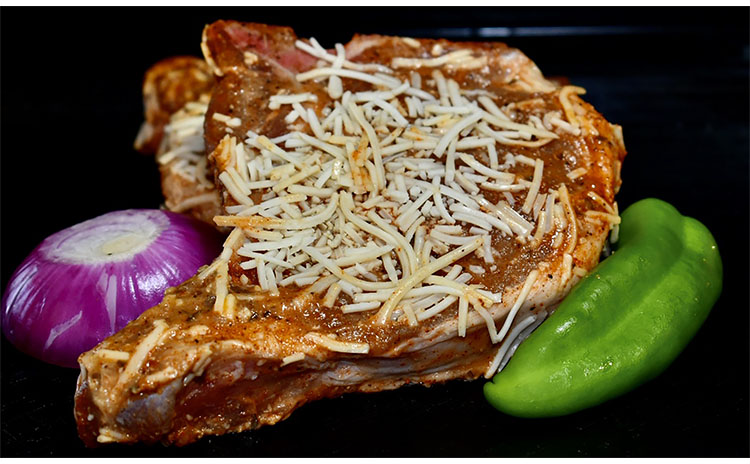 Garlic Parmesan Bone-in Pork Chops